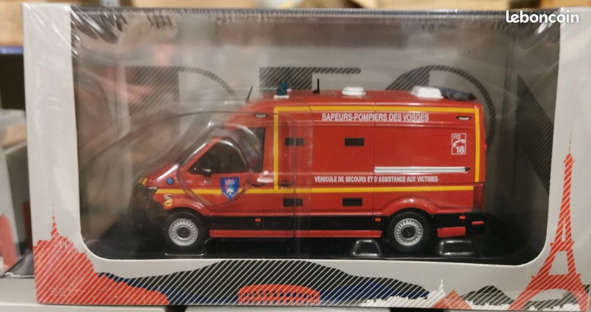 Fanion Gendarmerie Modèle Réduit MAN TGE L2H2 GIFA VSAV SDIS 30 Pompiers - Neuf, Marque Odeon, échelle 1/43 Modèle GIFA VSAV SDIS 30 Neuf