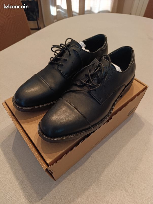 Chaussures homme Shoes For Crews Senator – cuir noir – T.44 – antidérapantes (image 4)