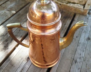 Cezve Ibrik En Cuivre 24ml DEMMEX - Cafetière Turque Authentique Avec Cuillère En Bois Cafetière Traditionnelle Turque Cezve Ibrik En Cuivre 24ml DEMMEX - Cafetière Turque Authentique Avec Cuillère En Bois Cafetière Traditionnelle Turque