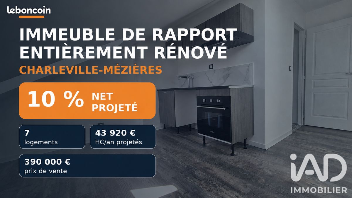 Immeuble 2 pièces 290 m² · à Charleville-Mézières · 290 m² · 390 000 €