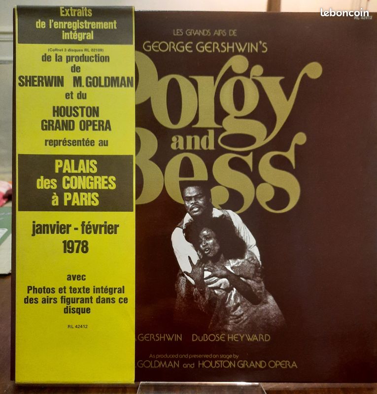 Vinyle 33T RCA RL 42412 Gershwin Porgy and Bess 1978 (image 1)