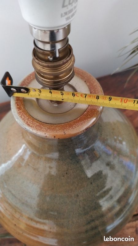 Pied de Lampe en grès, fabrication artisanale, Vintage des années 70-80 (image 16)