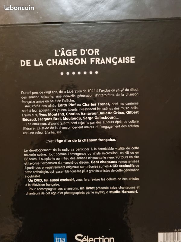 Coffret 3 cd & 1 dvd l'âge d'or de la chanson française (image 2)
