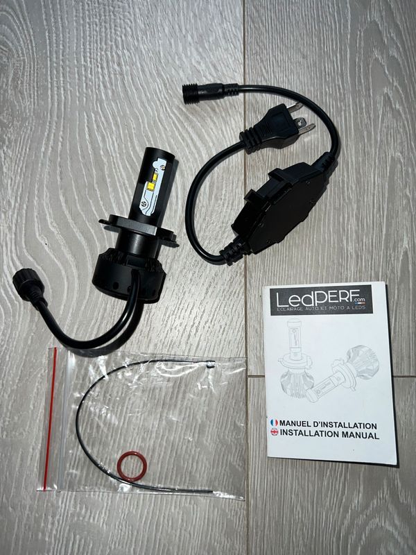 Moto - Kit ampoule LED H4 mini (neuf) - Équipement moto