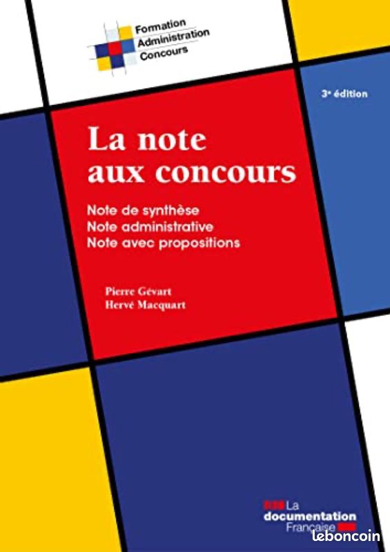 Livre de préparation : La note aux concours (image 1)