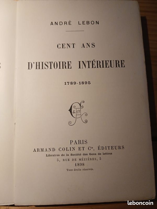 Cent ans d'Histoire Intérieure (image 2)