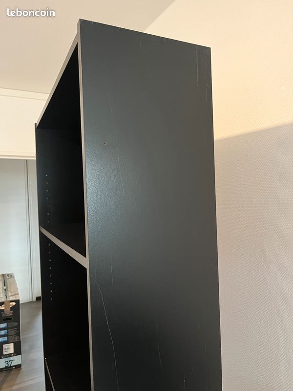 Bibliothèques noires (x2) Billy Ikea 80x28x200 (image 5)