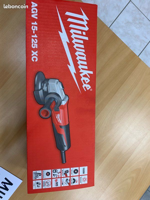 Meuleuse neuve Milwaukee 125mm 1550w AGV15-125XC (image 1)