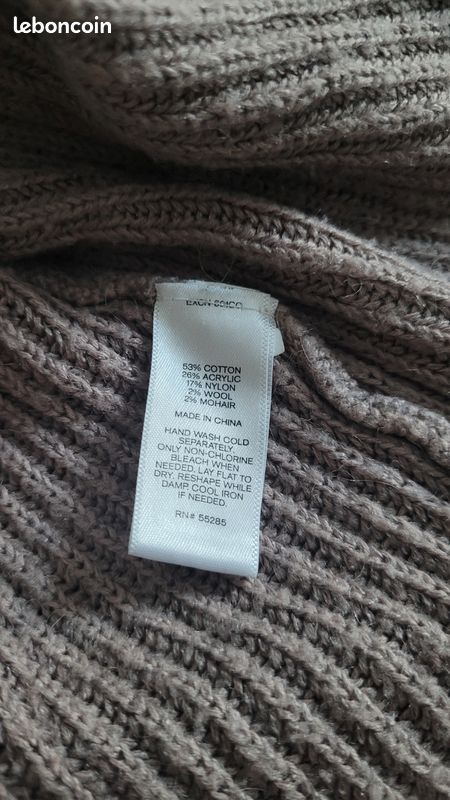 Pull crème marron (image 3)