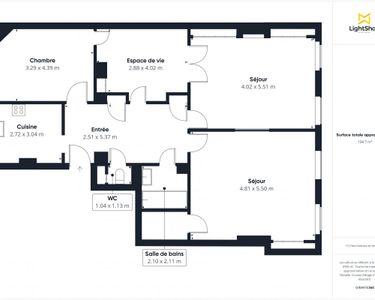 Appartement 430 000 € - 105 m²