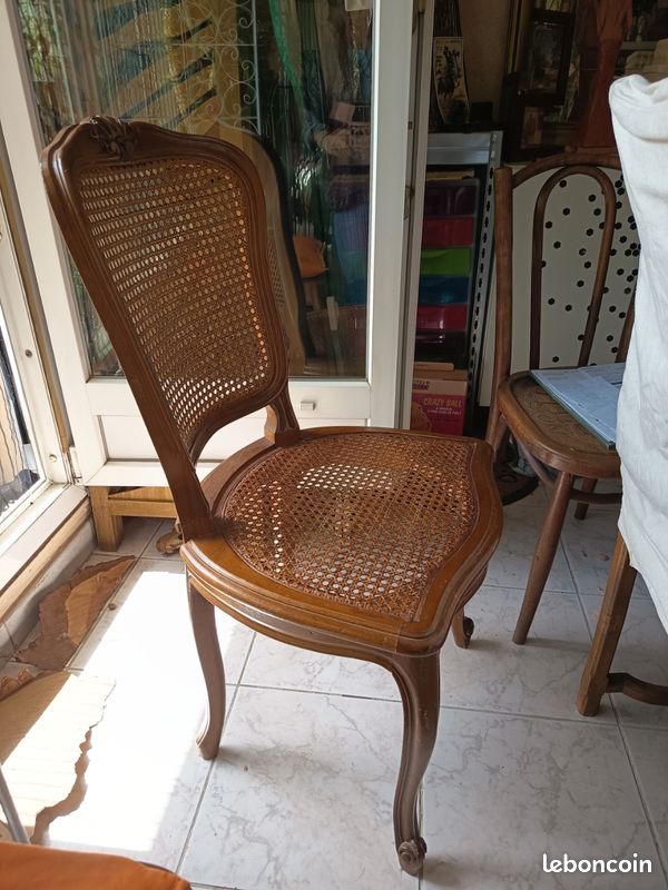 Chaise cannée louis XV (image 1)