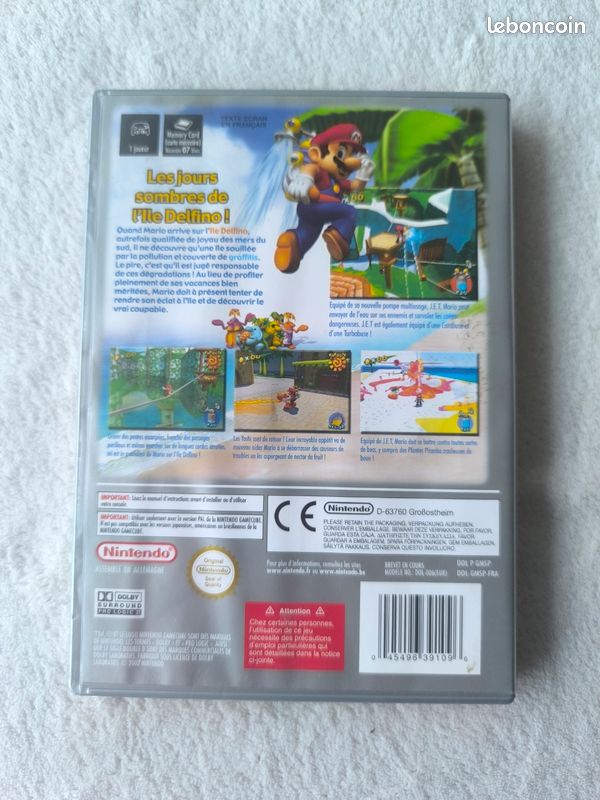 Jeu Vidéo Nintendo Game Cube - Super Mario Sunshine - Complet (GC) (image 3)