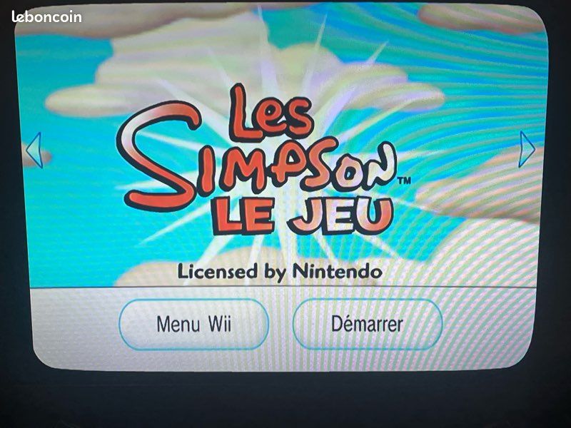 Jeu Wii Les Simpson Le Jeu - Version Complète, En Bon état - Pour Nintendo Wii