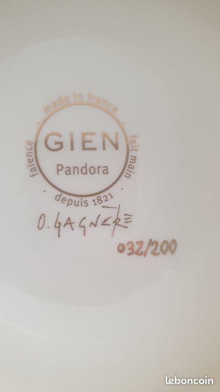 Porcelaine de Gien coupe Pandorra (image 5)