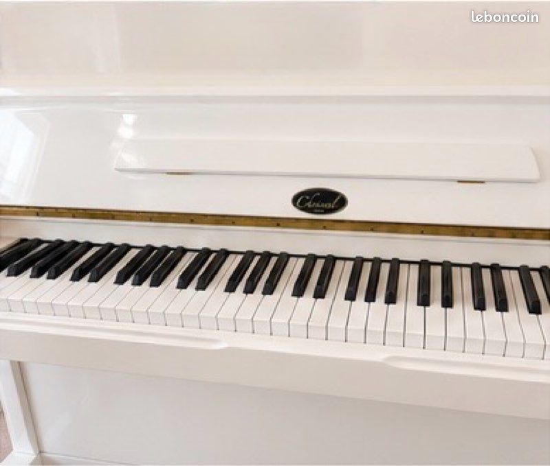Mini Piano de Simulation avec Tabouret, Finition Soignée, Portable, Format Miniature, Accessoire pour Maison de Poupée à l'Échelle 1:12