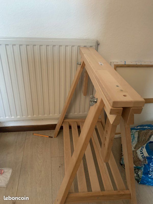 Deux tréteaux en bois ajustables (image 2)