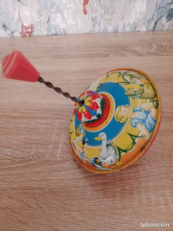 JOUET ANCIEN TOUPIE en métal litographiée EUR 45,00 - FR