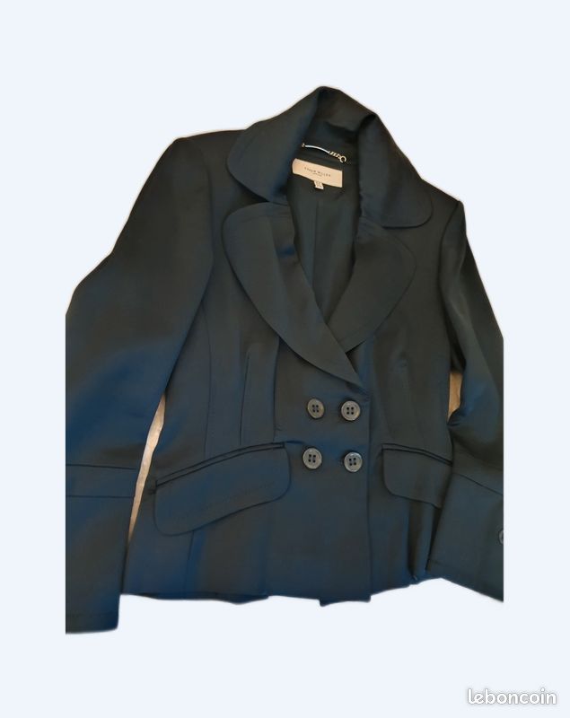 Veste Karen Millen En Coton - Taille 10 - Couleur Corail - Occasion Très Bon état