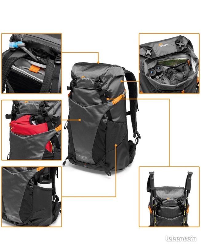Sac photo randonnée Lowepro PhotoSport BP 24L AW III – État neuf (image 2)