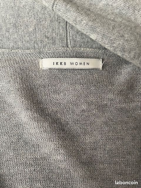 Gilet à Manches Longues IKKS Taille 34 - Violet | Coton, Neuf Avec Étiquettes (Prix Magasin: 115€)