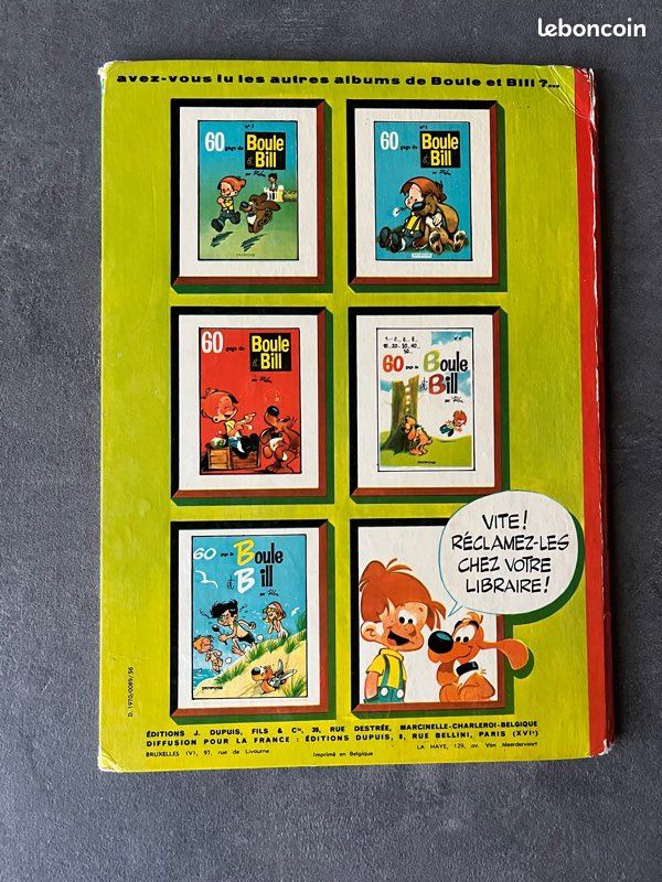 Bd.Boule et Bill.édition original.1970 (image 7)