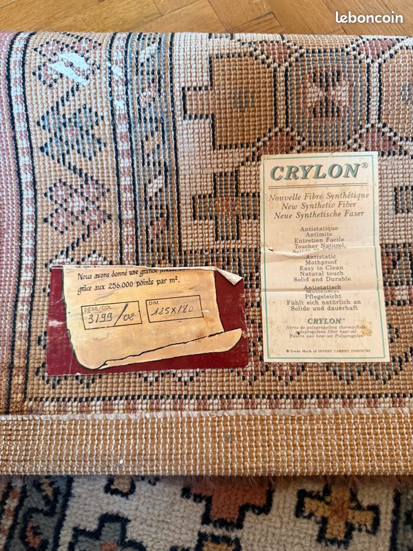 Tapis rectangulaire caucasien traditionnel (image 4)