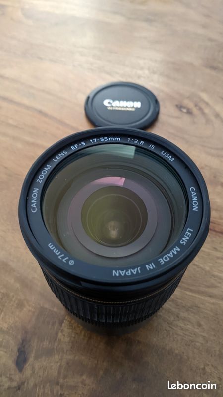 Objectif Canon EF-S 15-55mm F/2.8 IS USM - Grand Angle, Zoom, Stabilisé, Occasion