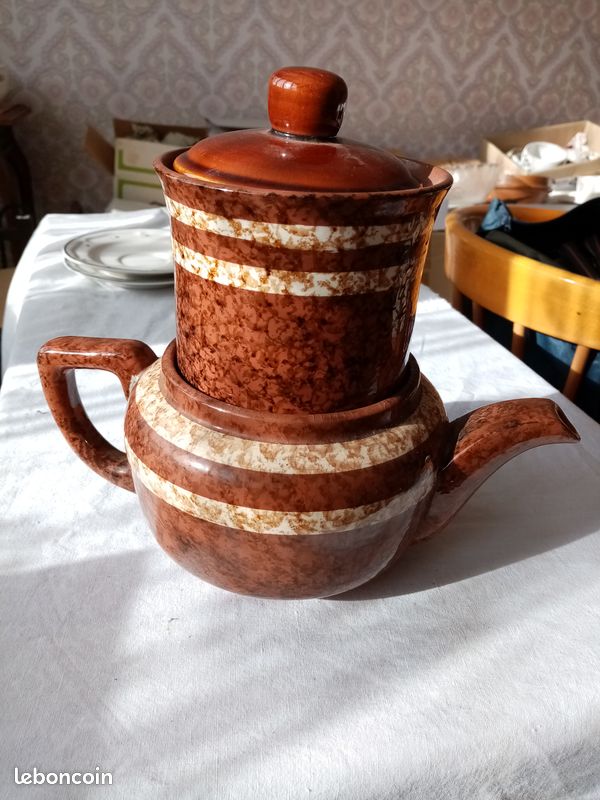 Cafetière faïence vintage (image 1)