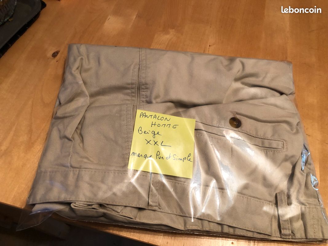 Pantalon homme beige xxl (image 9)