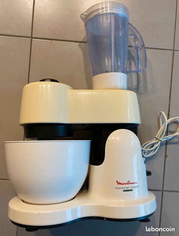 Robot multifonctions 1.4l 800w gris clair - Moulinex - FP242B10 pas cher