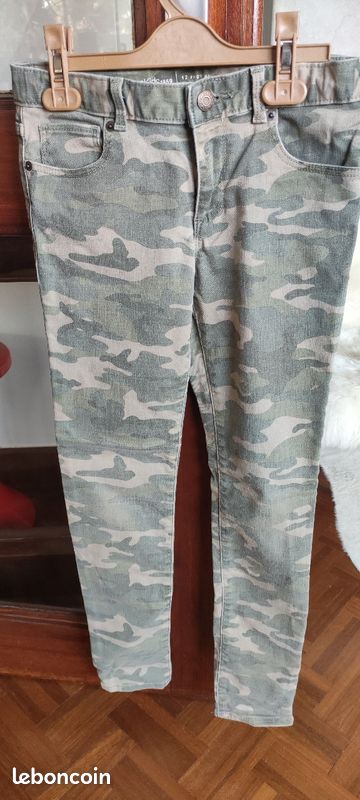Pantalon Gap Kids kaki 12 ans regular super skinny stretch (image 1)