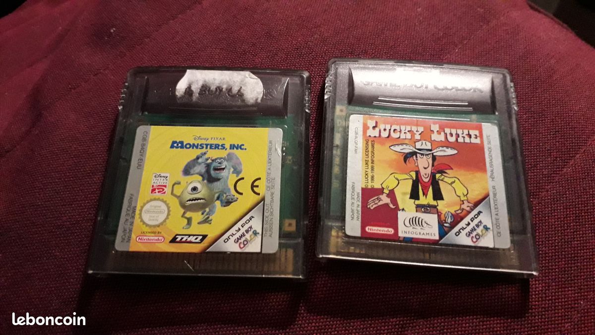 Lucky luke et Monstres et compagnie sur Game boy color (image 1)