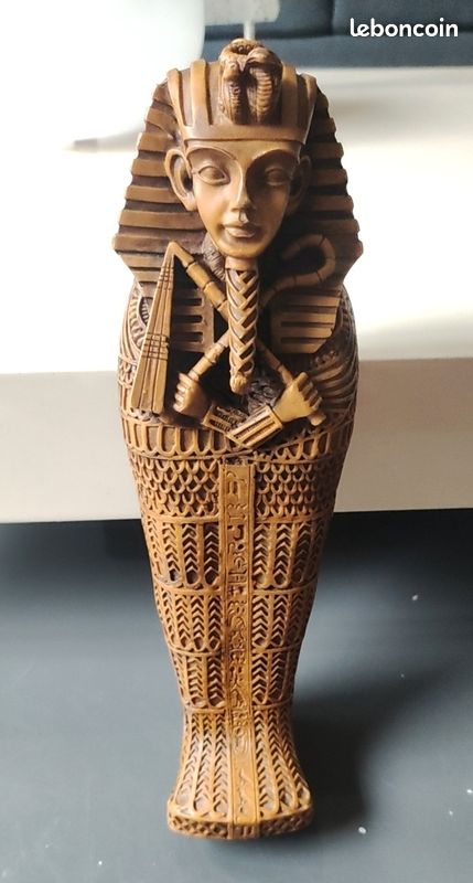 SARCOPHAGE TOUTANKHAMON MOMIE FIGURINE STATUE