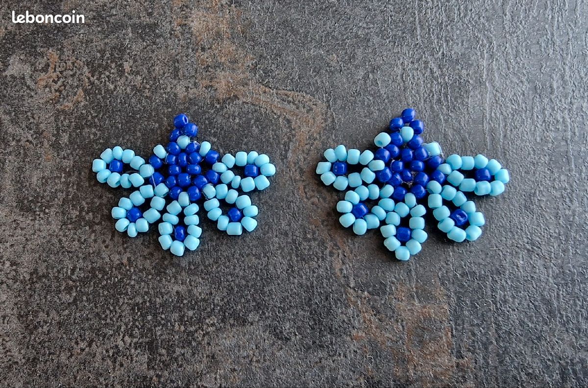 Boucles d'oreilles artisanales en perles miyuki (image 2)