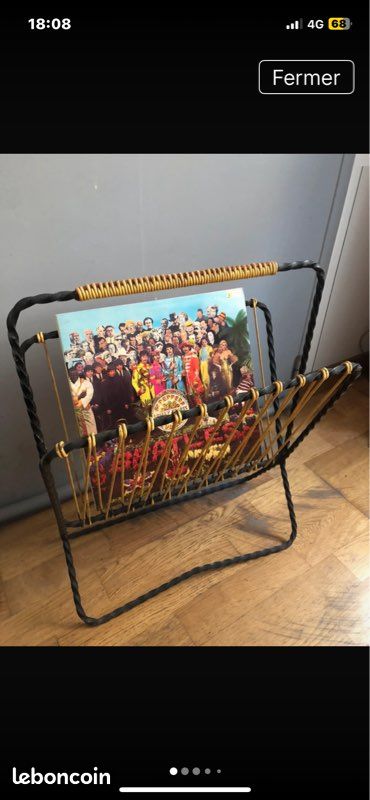 Porte revue scoubidou vintage jaune (image 2)