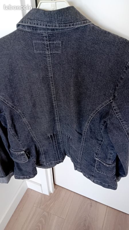 Veste en jean grise Burton (image 3)