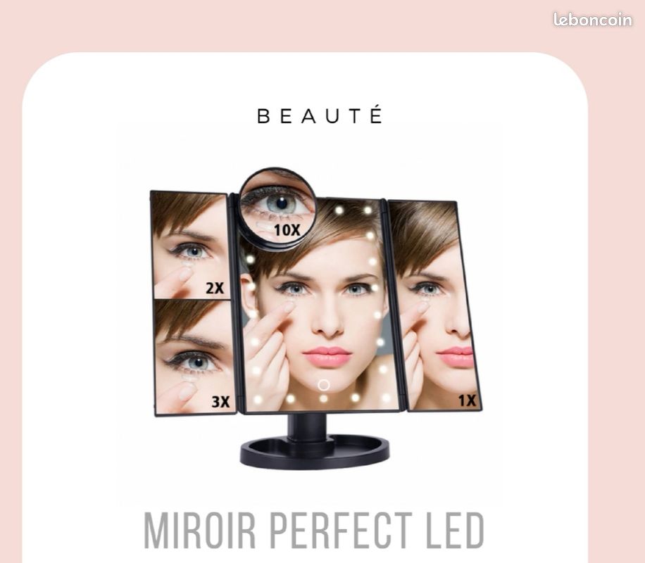 Miroir à led (maquillage) (image 1)