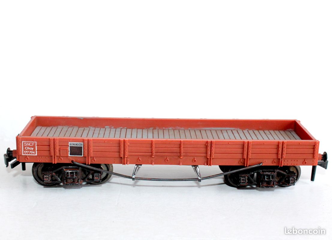 TRAINS HORNBY ÉCHELLE O WAGON TOMBEREAU LMS TÔLE Lg 29 cm ANNÉES 30
