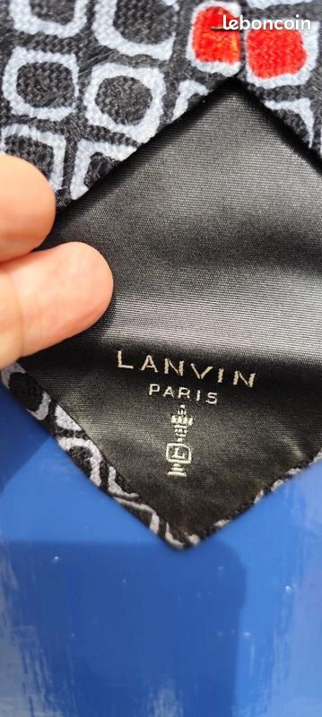 Lot De 6 Cravates Lanvin 100% Soie - Collector - Fabriqué En France - Neuf Sans étiquette