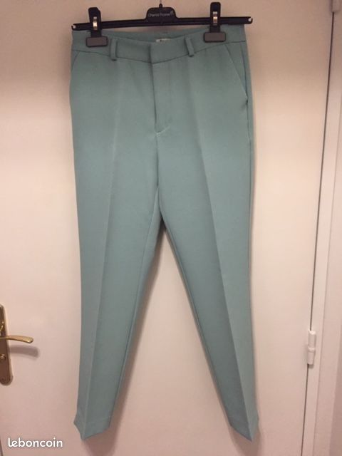 Pantalon été fille vert taille 34 (image 1)