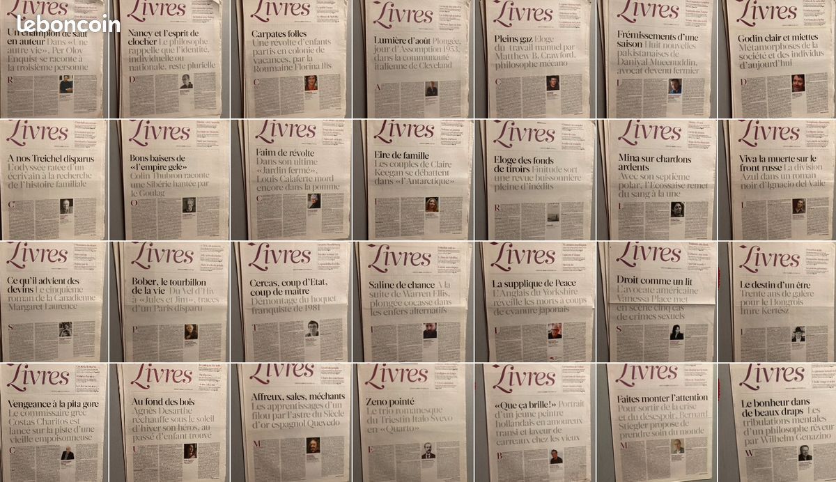 28 N° du Libération Supplément Livres (8 Pages) de 2010 (Enquist-J.L. Nancy-F. Ilis-Scibona-M.B. Crawford-Mueenuddin-C. Godin-Treichel-Thubron-Calaferte-C. Keegan-Revue Capharnaum-D. Mina-Del Valle .. (image 6)