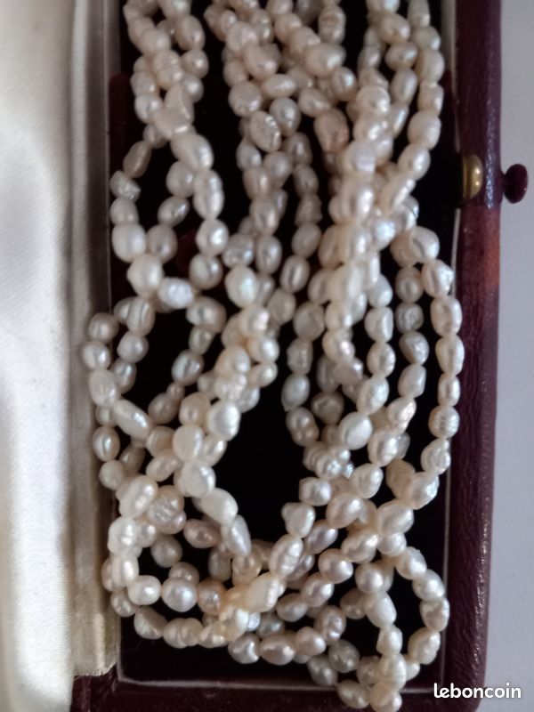 Collier ancien en perles animales années 30 - Montres & Bijoux