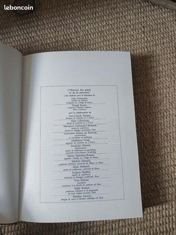 Histoire des pères et de la paternité (Hardcover)
Edité par Larousse, Paris, 1990 (image 3)