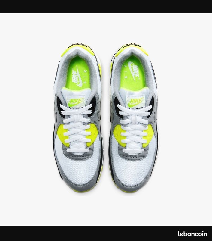 Nike Air Max 90 OG volt,Blanc /Gris /Volt/Noir t.41 neuve (image 2)