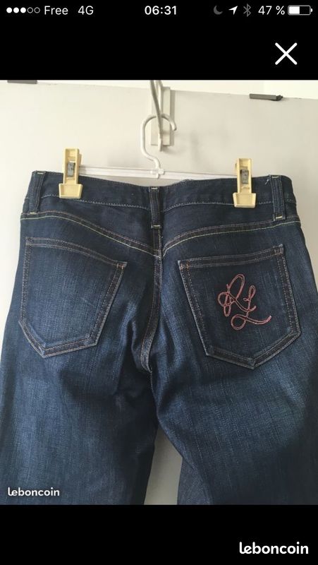 Jean femme ralph laurens taille 36 authentique (image 2)