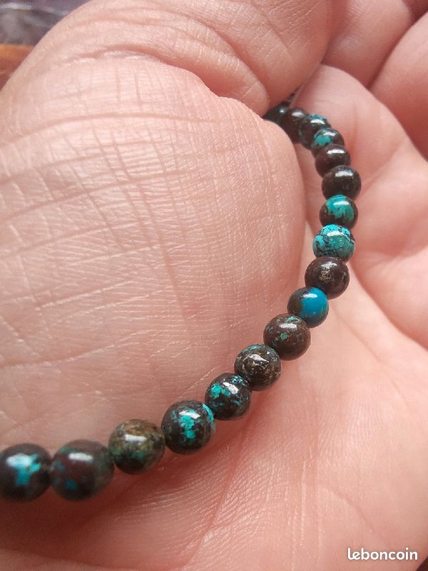 Bracelet en Chrysocolle du Congo très belle qualité (image 2)