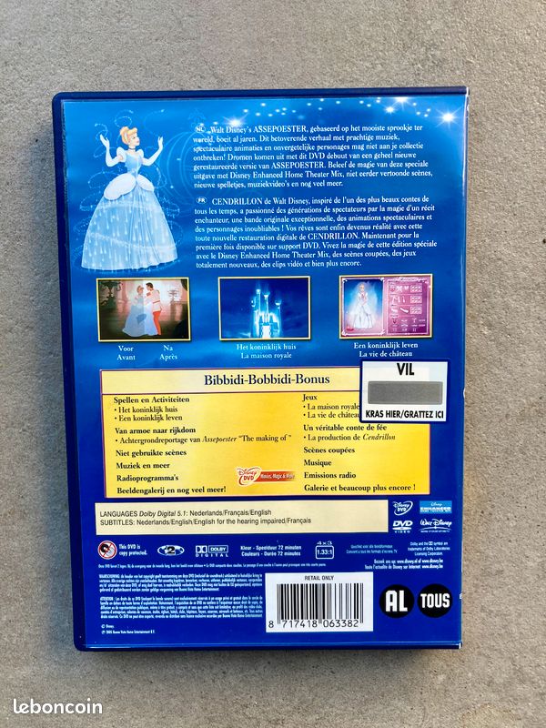 DVD Disney Cendrillon, Cindirella (image 4)