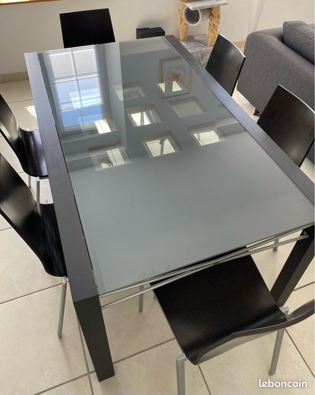 Table à manger 6 à 10p (rallonge) - style contemporain (image 2)