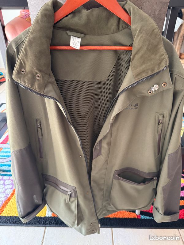 Veste chasse SOLOGNAC imperméable renfort bécasse Sport Plein air