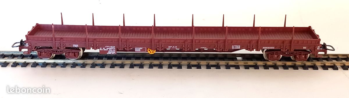 Wagon plat à ranchers pivotants, SNCF - R67243 - Roco - Wagons